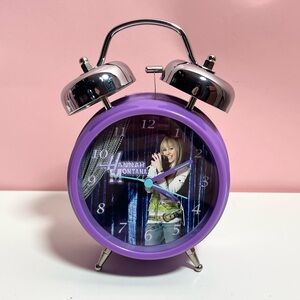 Vintage Y2K mcbling purple Disney Hannah Montana alarm clock